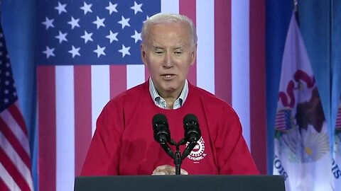Joe Biden To Auto Workers In Illinois: "I Hope You S.O.— I Hope You Guys Have A Memory"