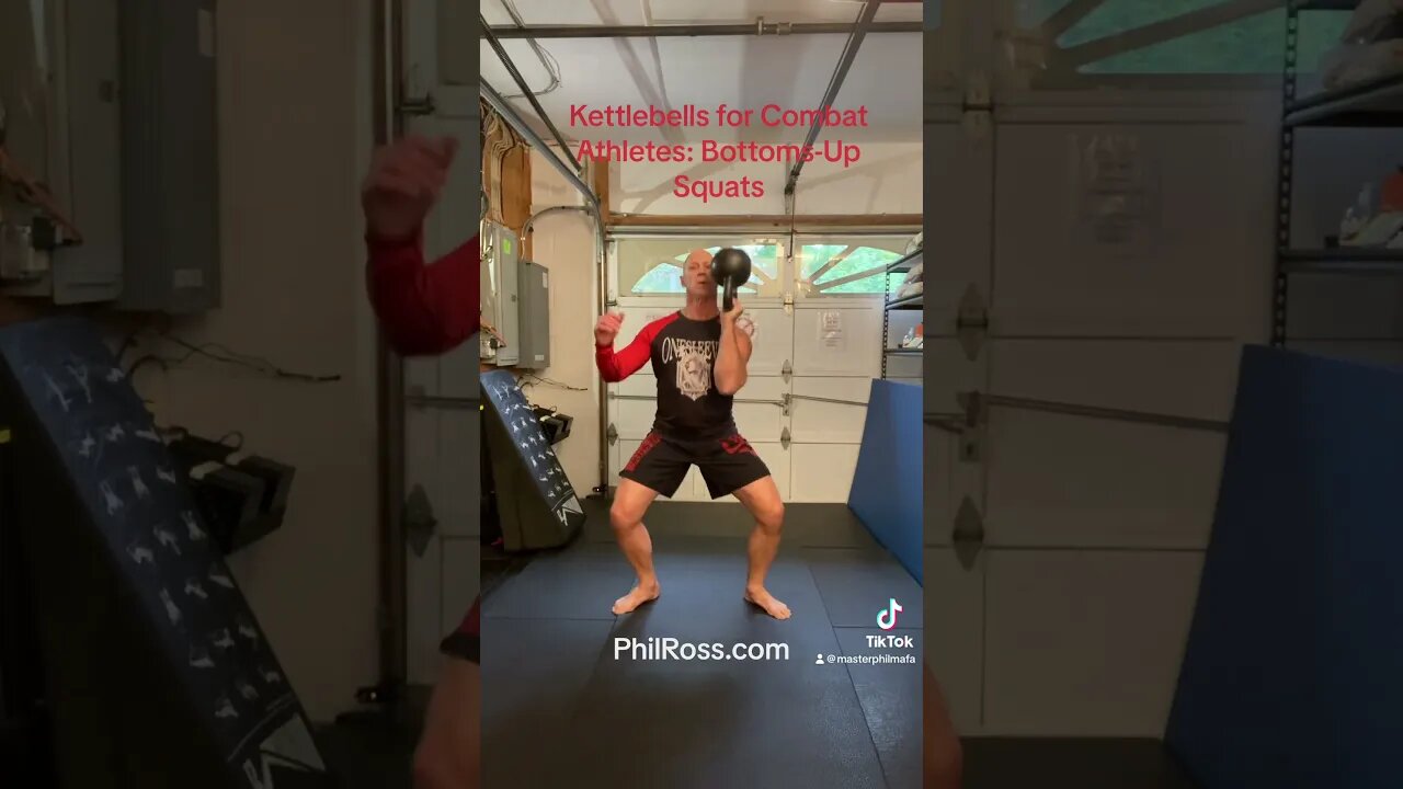 Kettlebells for Combat Athletes: Bottoms-Up Squats #masterphil #fitness #kettlebell #philross