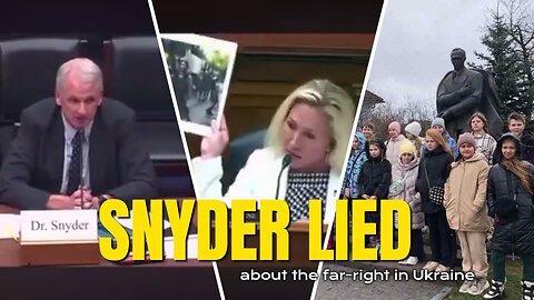 Timothy Snyder lied to Rep. Marjorie Taylor Green about the support of the far-right in Ukraine
