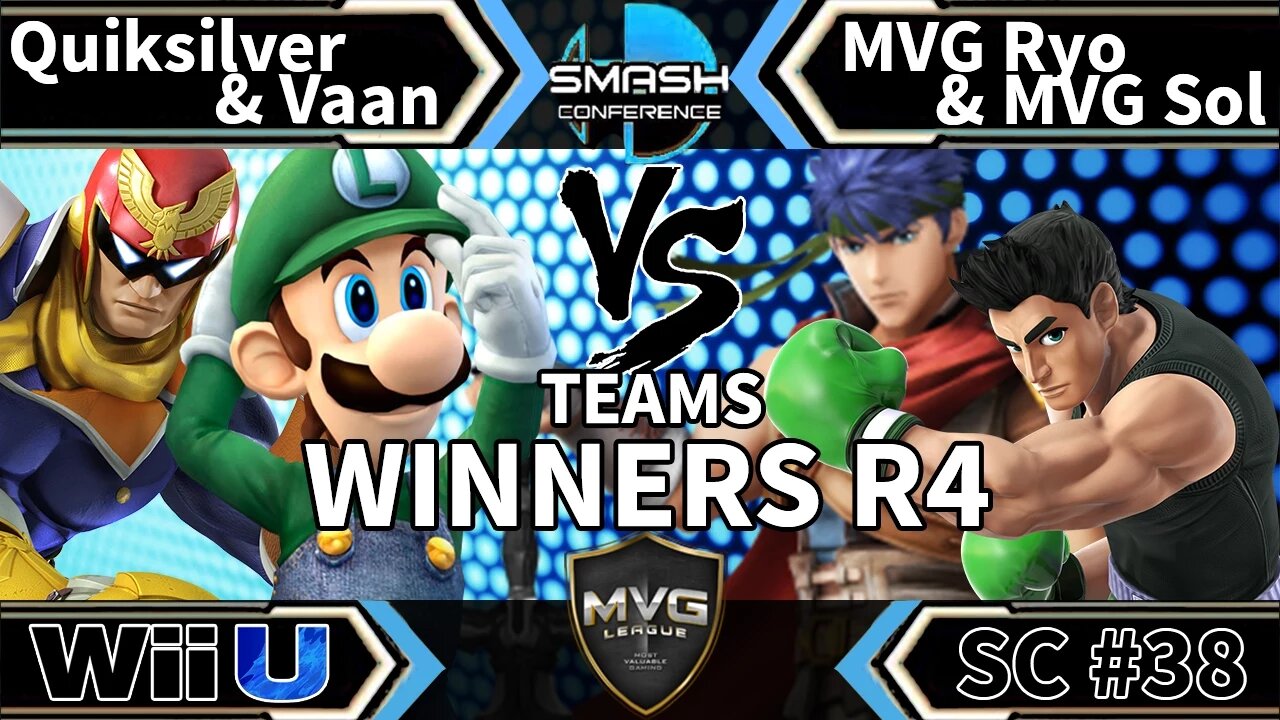 MVG|Ryo & MVG|Sol vs. Quiksilver & Vann - Teams SSB4 Winners R4 - Smash Conference 38