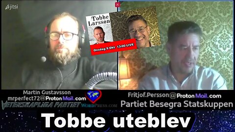 Tobbe uteblev från LIVE streamen