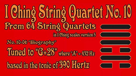 Richard #Burdick's #String #Quartet No. 10, Op. 308 No.10 - tuned to 390 Hertz @ArrangeMe