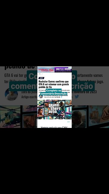 GTA 6 Foco no modo um jogador/história