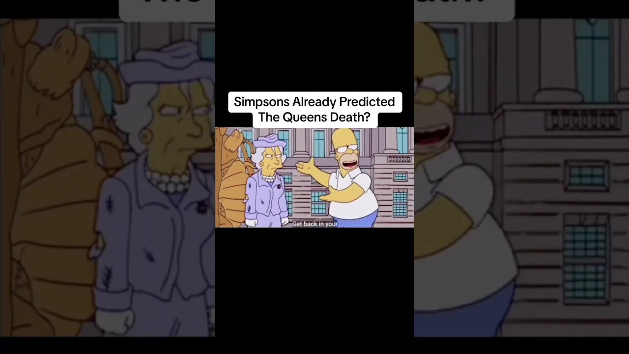 The Simpsons predict Queens Death