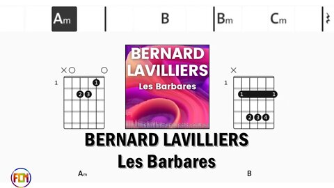 BERNARD LAVILLIERS Les Barbares - FCN Guitar Chords & Lyrics HD