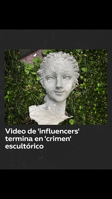 Una escultura antigua de 200.000 euros es destrozada por influencers alemanes