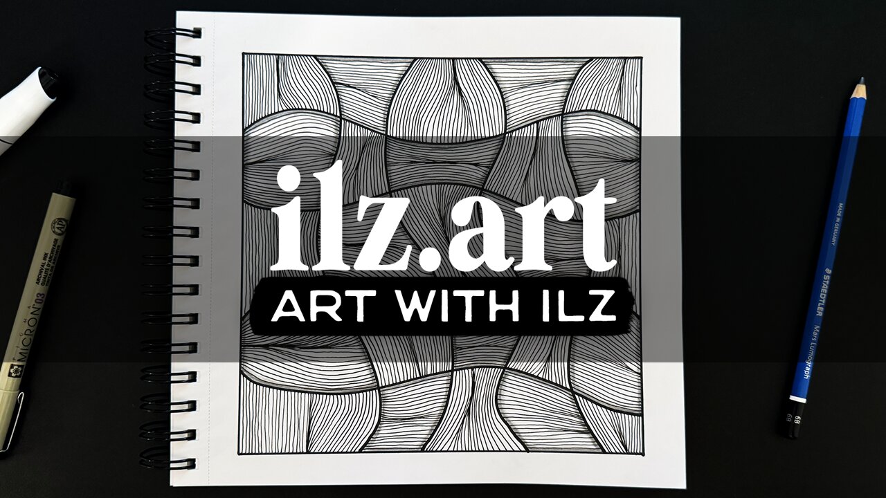 Doodle Art Tutorial: one marker, one pen, and one pencil—voilà!
