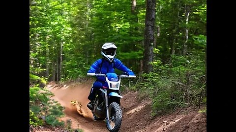 Having Fun on the Mini Bike ( Trailmaster Hurricane 200X )