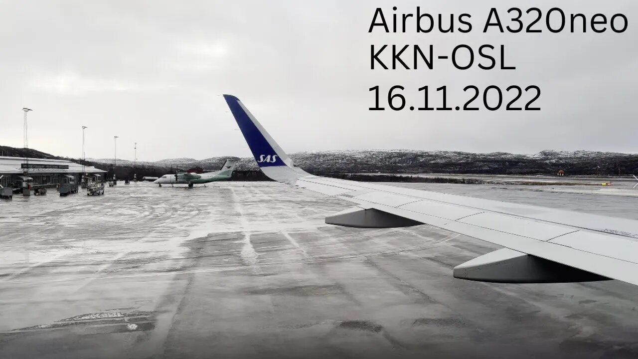 Kirkenes Airport, Høybuktmoen (KKN) - Airbus A320neo - Take-off - Quick De-Icing - 4K Resolution