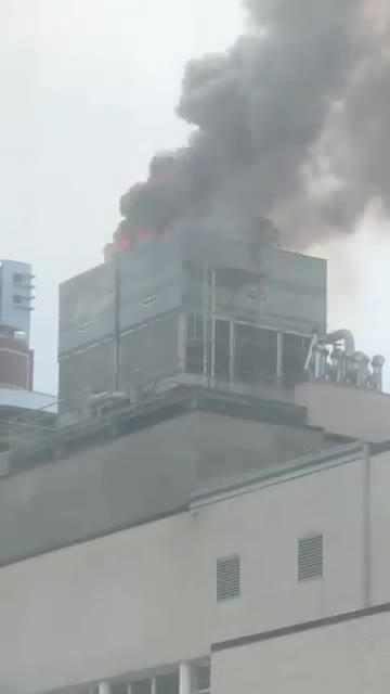 Massive building fire happening on East 66th Street in NYC