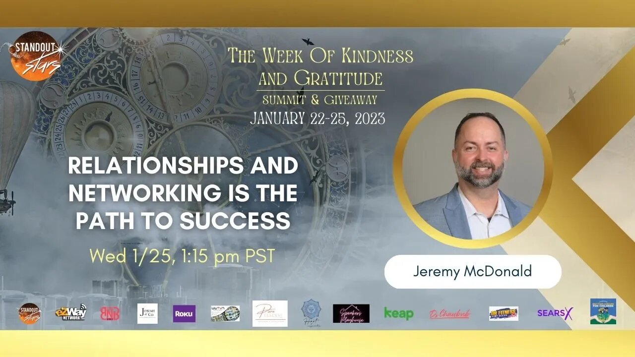 Jeremy McDonald - Relationships and Networking Is The Path To Success