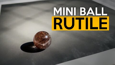 Mini CRYSTAL ball with RUTILE inside. Beautiful!