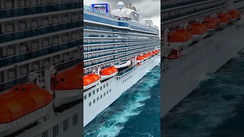 Sky Princess Glides Through Waves 👀🌊 #shorts #cruise