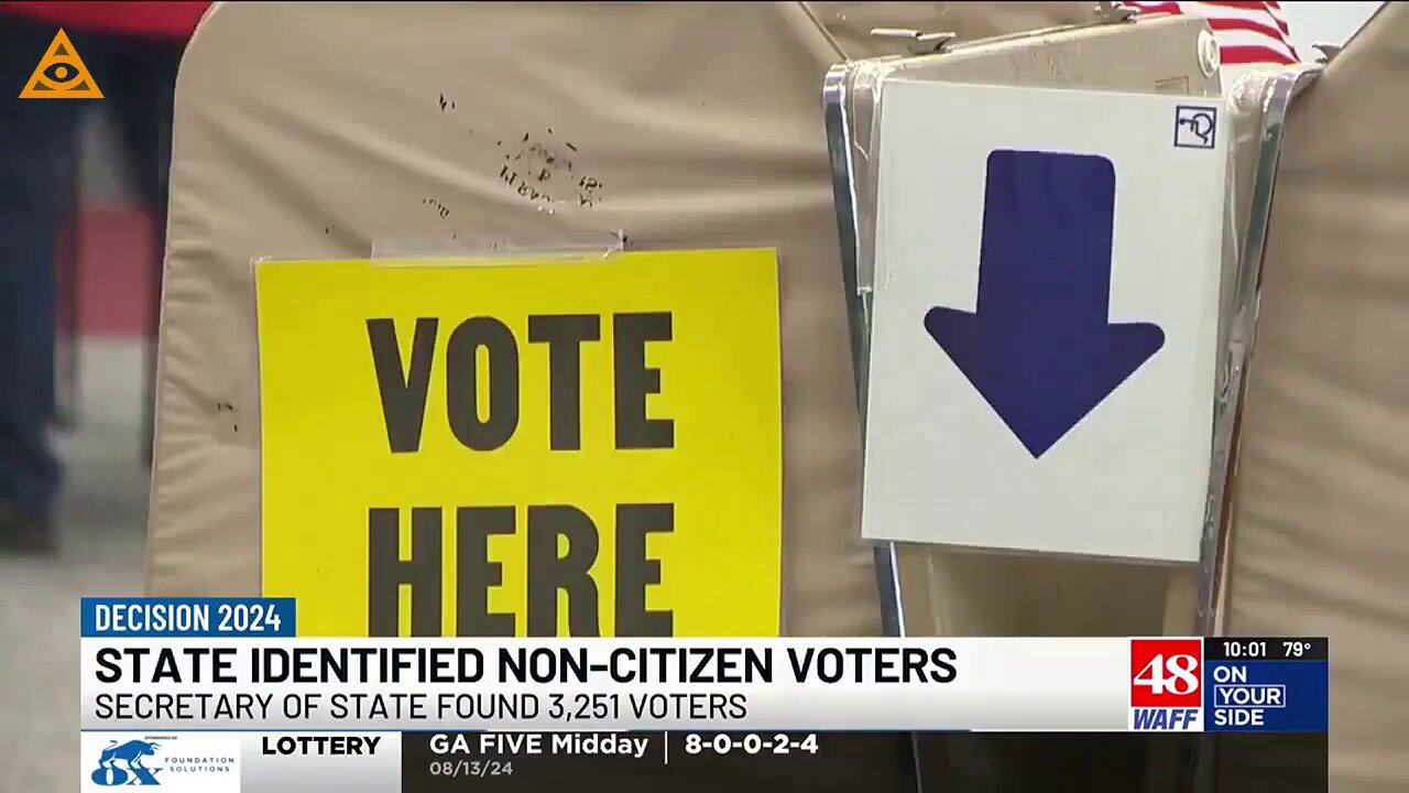 Thousands of non-citizens are registered to vote in 11/24 election in Alabama.