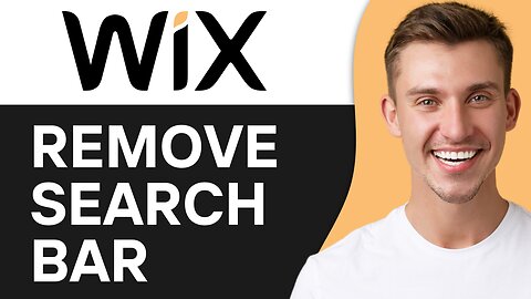 HOW TO REMOVE SEARCH BAR IN WIX
