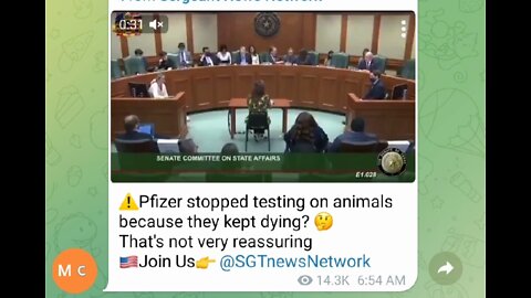 Pfizer Responds At Hearing And The WHo Refuses To Respond To A Simple Question.....