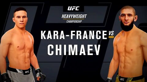 EA Sports UFC 4 Gameplay Khamzat Chimaev vs Kai Kara-France