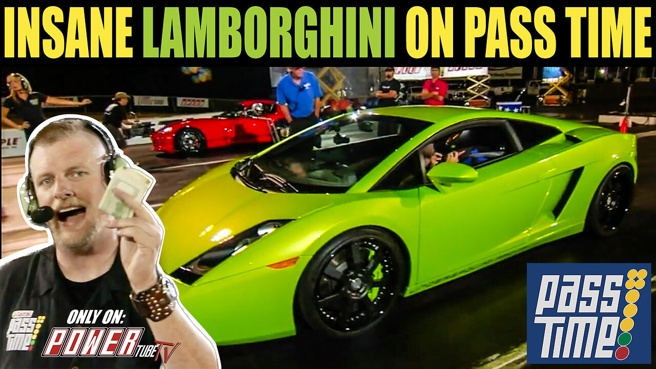 PASS TIME - Insane Lamborghini On Pass Time! - Short