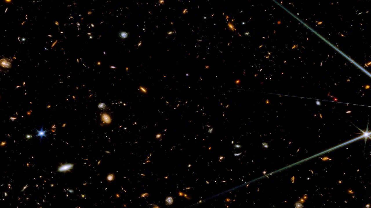 "North Ecliptic Pole Time Domain Field" Webb Space Telescope Crop 8 #shortvideo #galaxy #space