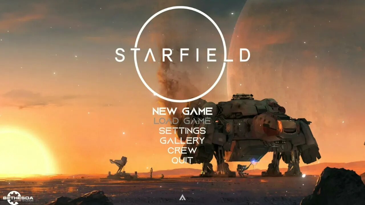 Starfield, E essa tela inicial aí eim?