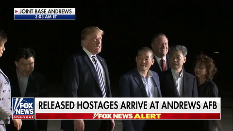 Trump's Late-Night Meeting with Freed NK Prisoners