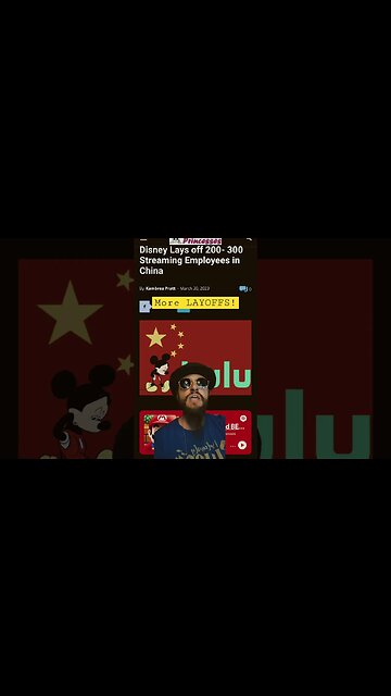 MORE Disney LayOffs! Latest Round Hits Beijing Streaming Services! Hulu Disney Plus #shorts
