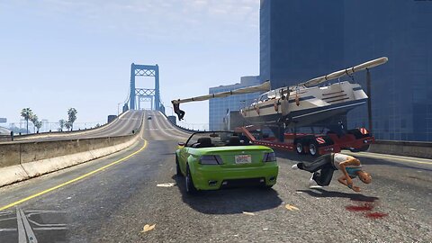 Fast Car Hit a men GTA 5