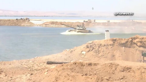 Syrian Arab Army Unit Carries out Military Drill with Russian Army