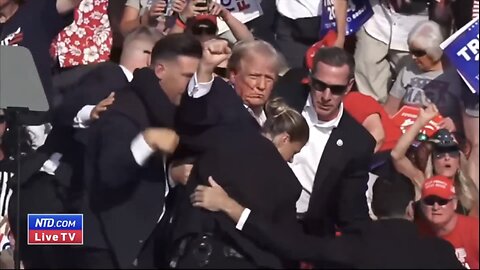ASSASSINATION ATTEMPT ON PRESIDENT TRUMP❤️🇺🇸🤍🪽🆘🚑IN PENNSYLVANIA RALLY💙🇺🇸🥷💫