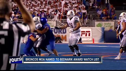 Moa named to Bednarik Watch List