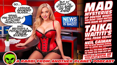 LIVE@5: Monday Madness!!! Doctor Who!!! Star Wars!!! Star Trek!!! Taika Waititi!!! Neil Gaiman!!!