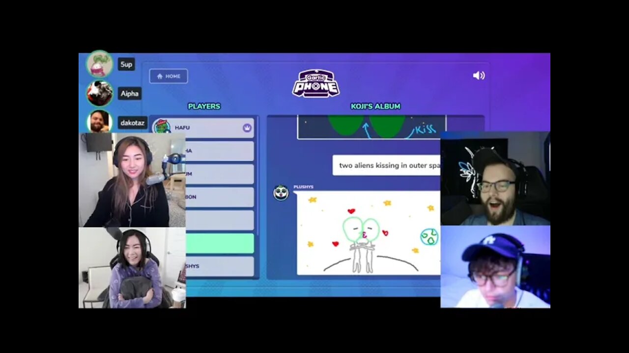 Steve Roasts Hafu Morning Lobby Play Gartic Phone