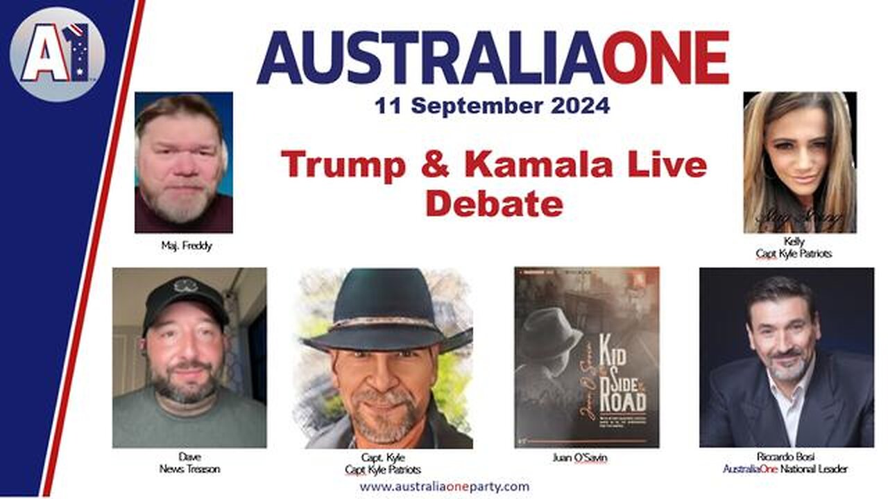 AustraliaOne Party (A1) - Trump & Kamala Live Debate (11 September 2024)