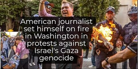US Samuel mena self immolate himself in protest against Israel's Gaza war Israeli Kan news survey