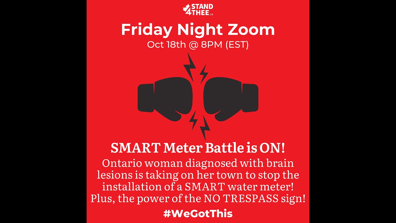 Stand4THEE Friday Night Zoom Oct 18 - Taking on the Town