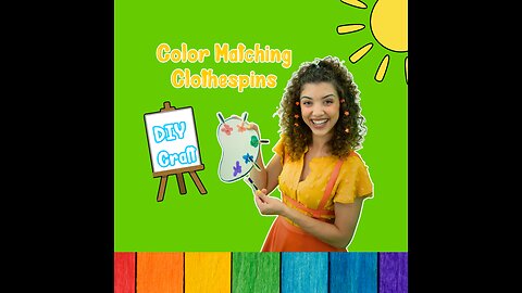 Clothespin color matching craft! 🎨