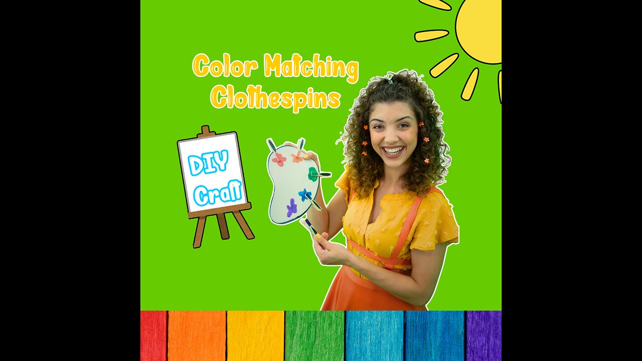 Clothespin color matching craft! 🎨