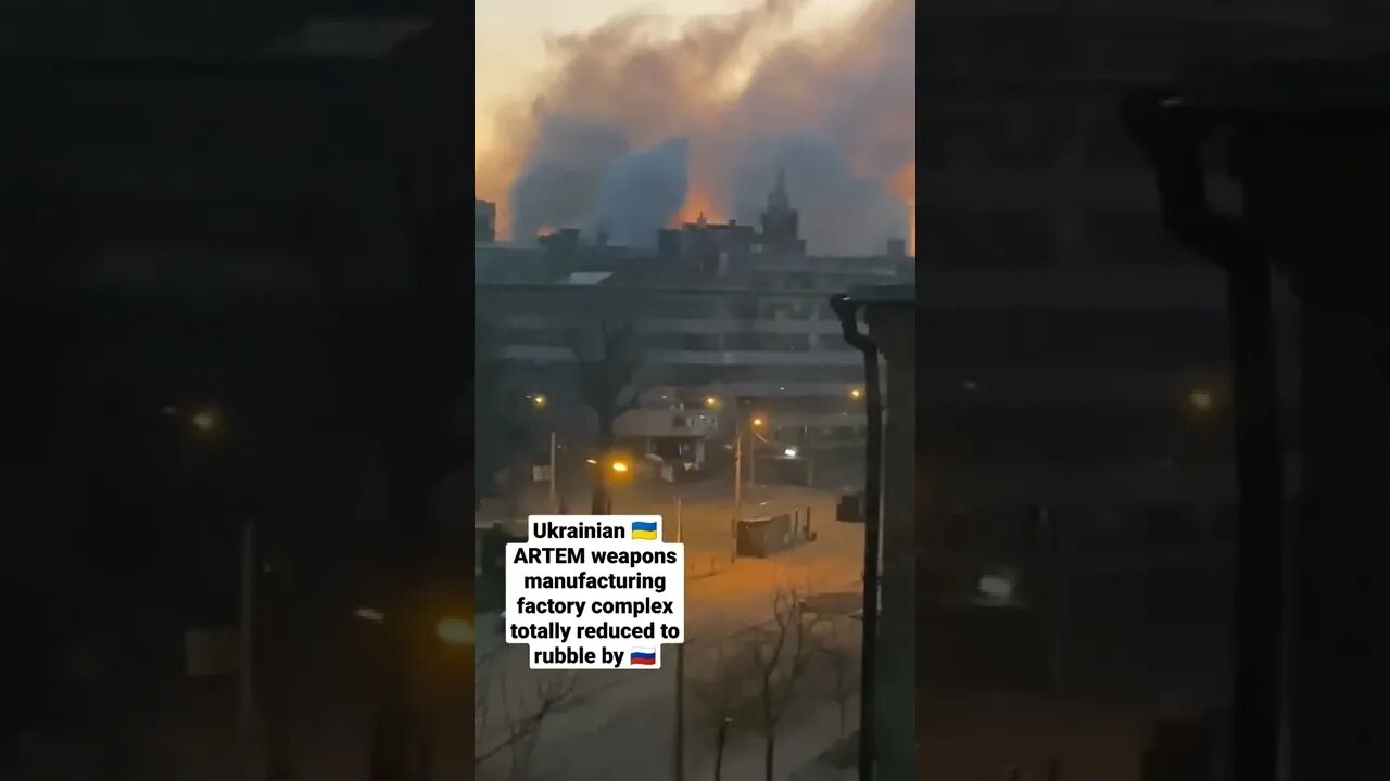 Ukrainian 🇺🇦 ARTEM weapons manufacturing factory complex totally reduced to rubble by 🇷🇺
