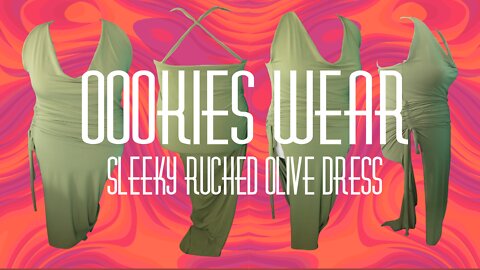 Oookies Wear Mini Sewing Series Let's Sew Ruched Green Dress