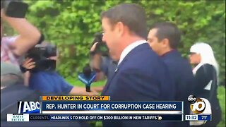 Hunter jeered by protesters before, after court hearing