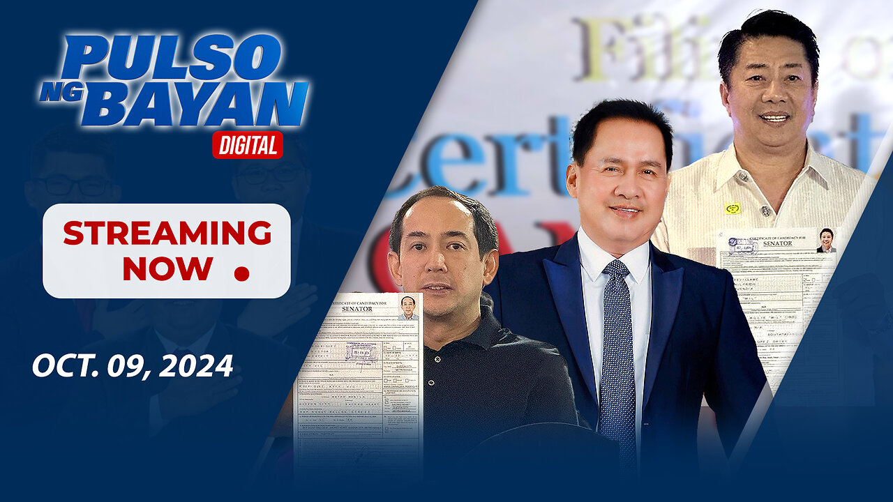 LIVE | Pulso ng Bayan with Admar Vilando at Jade Calabroso | October 09, 2024