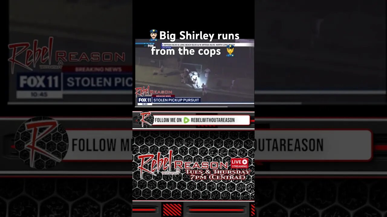 Big Shirley runs from the #cops after #highspeedchase