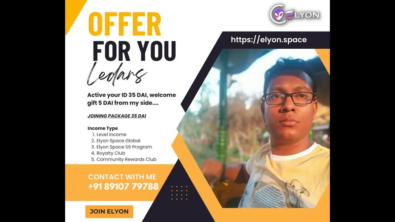 Elyon Welcome offer for you Contact +91 89107 79788 #Elyon