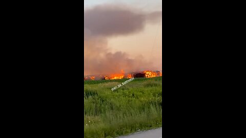 Dairy Farm On Fire In London Ontario