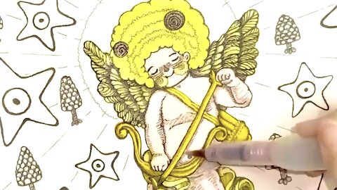 👁️心.天使友人/How to draw/step by step/Time-Lapse Drawing/