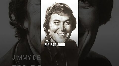 Jimmy Dean • Big Bad John (lyric video) #Shorts
