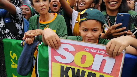 SOUTH AFRICA - Cape Town - Springbok Trophy Tour (Video) (9zL)