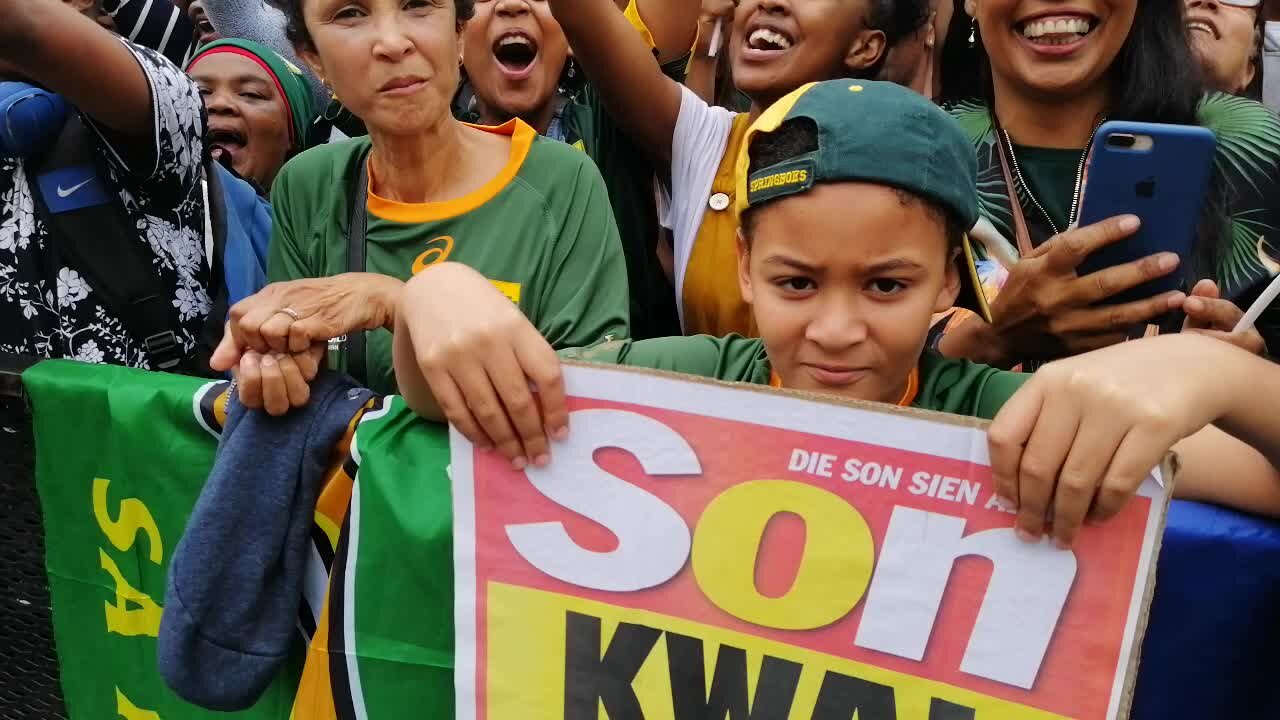SOUTH AFRICA - Cape Town - Springbok Trophy Tour (Video) (9zL)
