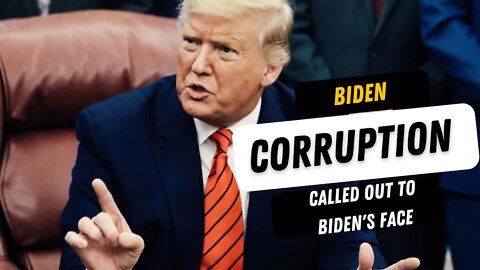 Trump Calls Out The Biden Family Corruption To His FACE!