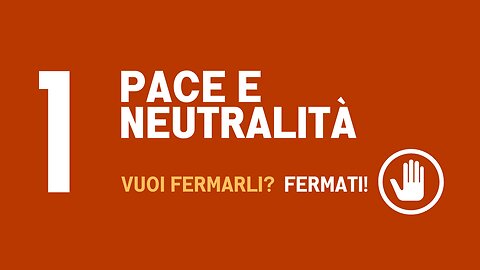 1. PACE E NEUTRALITÀ.